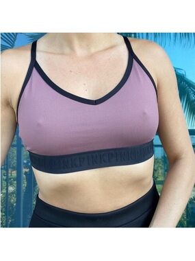 Victoria’s Secret Purple Ultimate Lightly Lined Racerback Sports Bra M